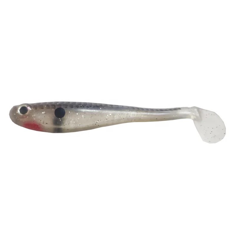 5 INCH HOLLOW SHADS CLEAR GUPPY