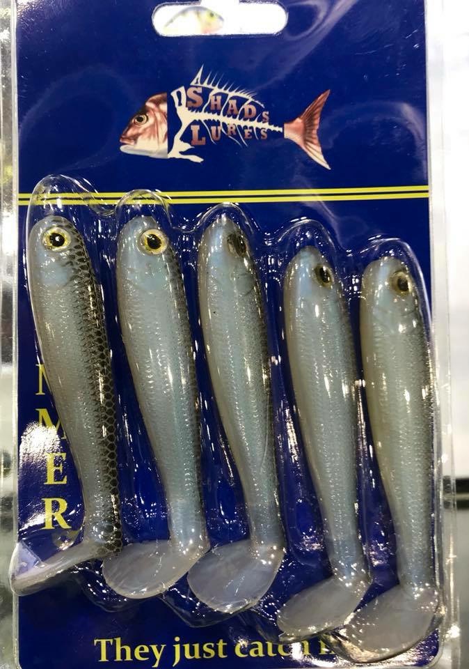 SHADS 5 INCH SWIMMER SHADS  PADDLE TAILS MULLET