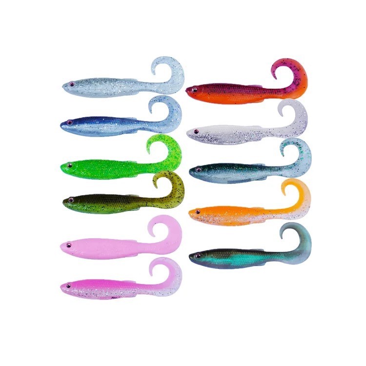 SHADS 3 INCH MULLET GRUBS GREEN SHAD