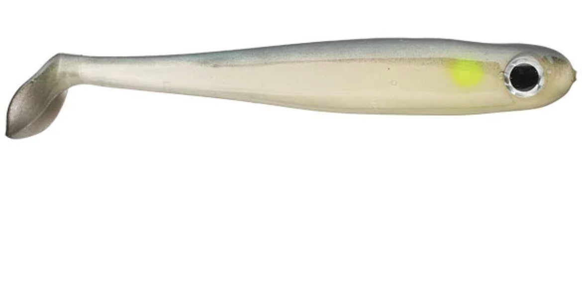 8 INCH HOLLOW SHAD  GREEN BACK