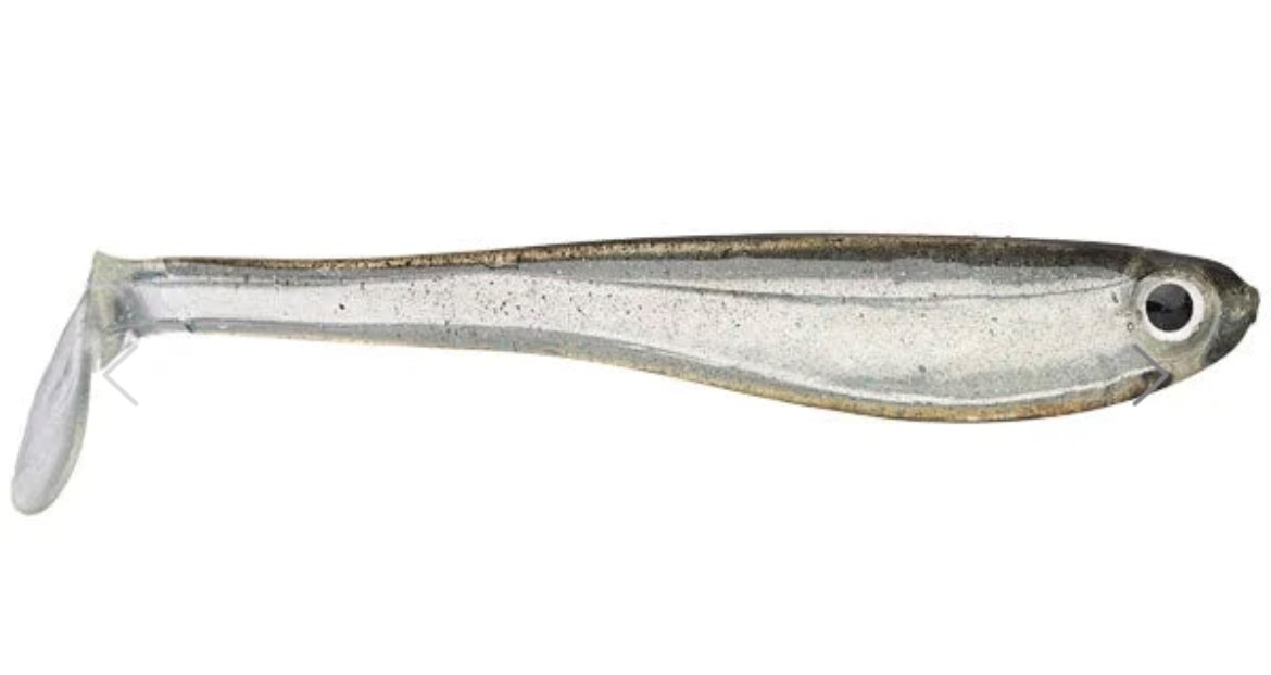 5 INCH HOLLOW SHADS CLEAR SHAD